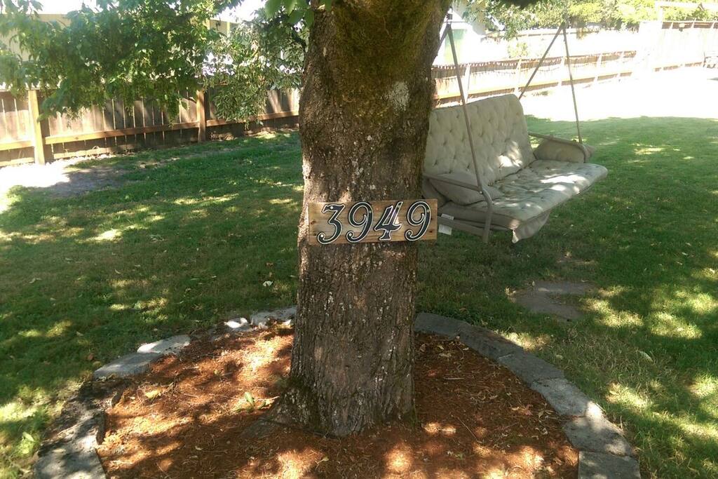 Our address on our tree. Look for it when u arrive!