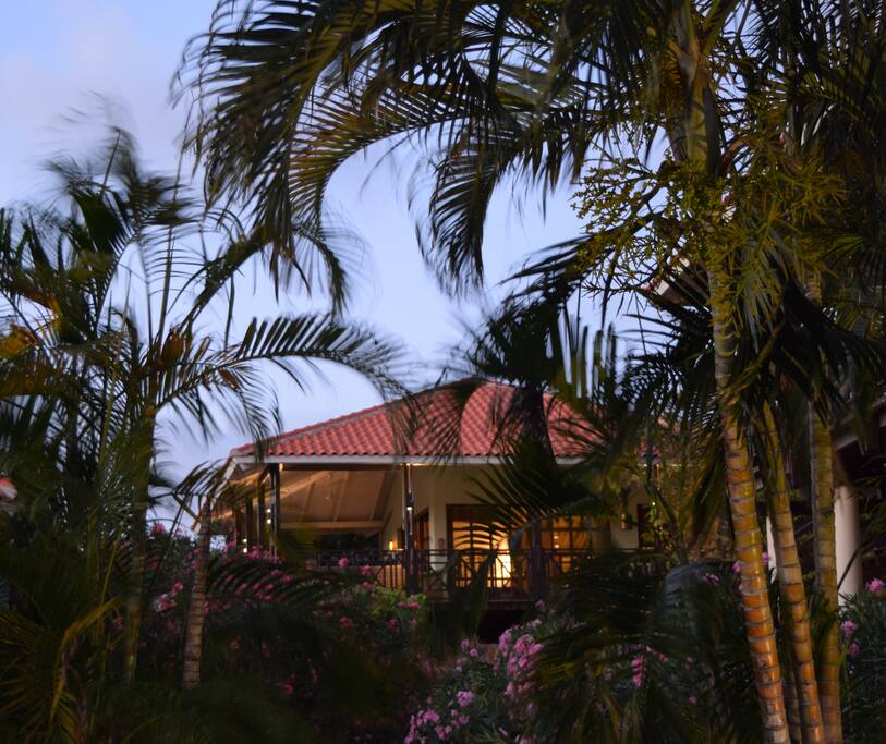 Villa view from pool -