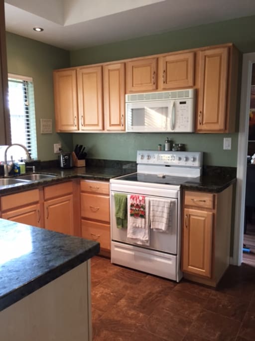 kitchen with pantry and storage