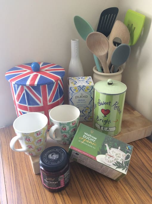Tea,coffee and breakfast supplies provided