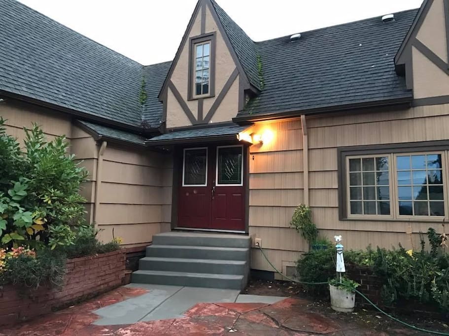 The front door.