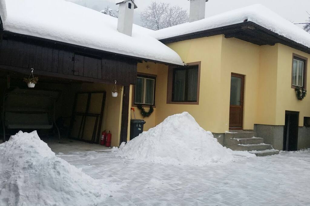 Beautiful winter escape with strong heating systems