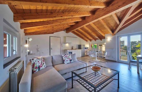 Popular Airbnb listing: Penthouse at the windmills in Mandello Del Lario