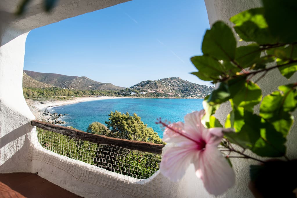 spiaggia vista dal patio