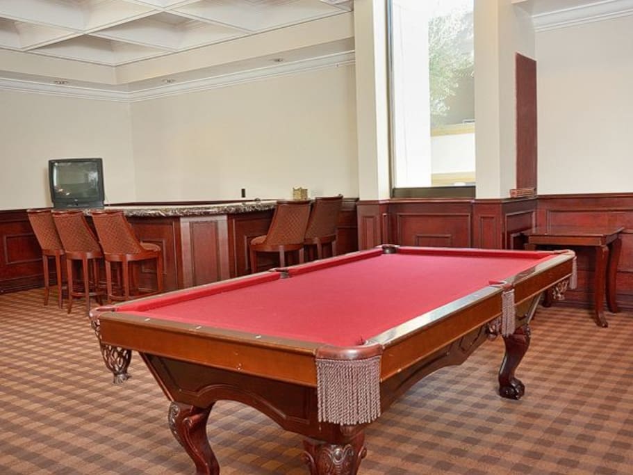 Pool table in the Club House