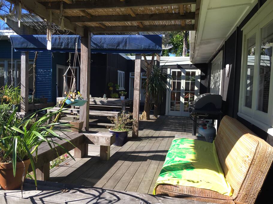 Rear side view of deck