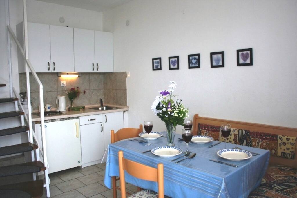 Kitchen and dining area
