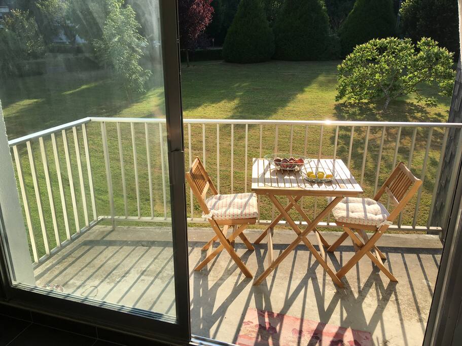 Balcon avec vue sur le Mont Joli