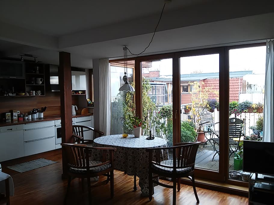 Wohnzimmer mit Küche / Diningroom with kittchen