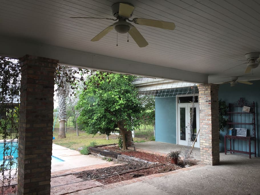 Private entrance to the guest quarters