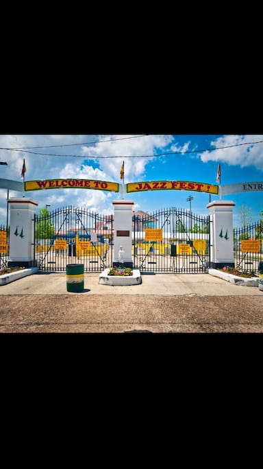 Jazz Fest fairgrounds entrance
