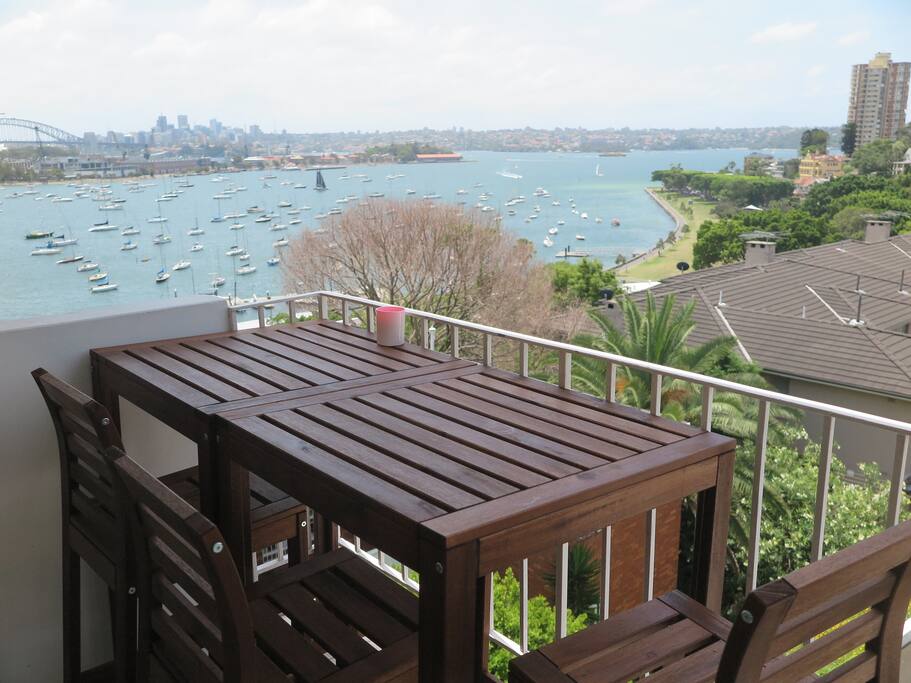Balcony bar table.