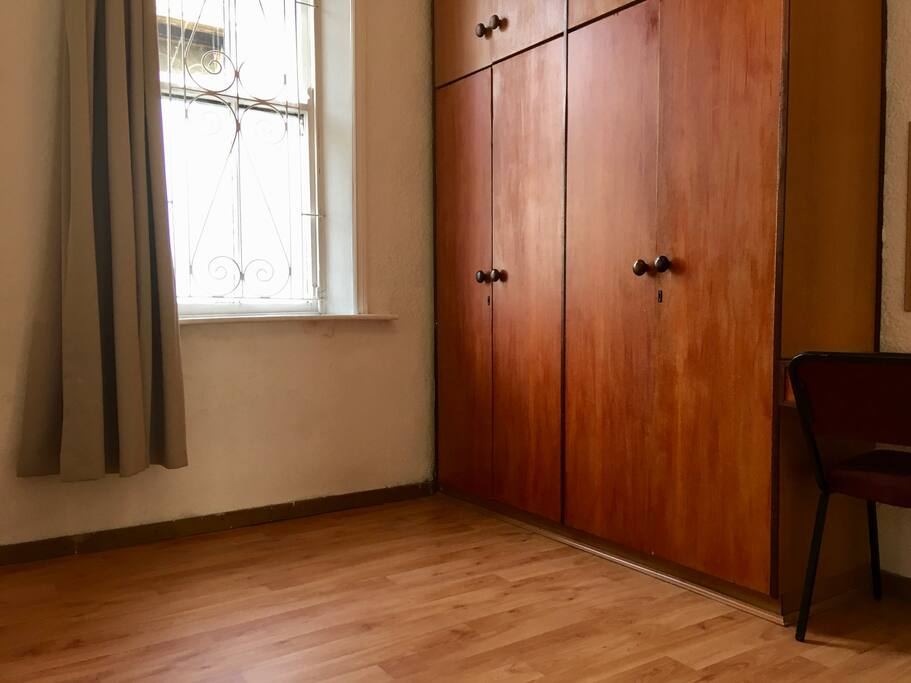 Lots of storage space in the built-in cupboards