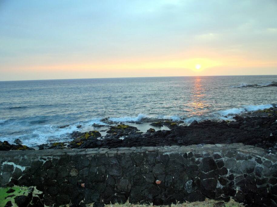 Steps to the ocean