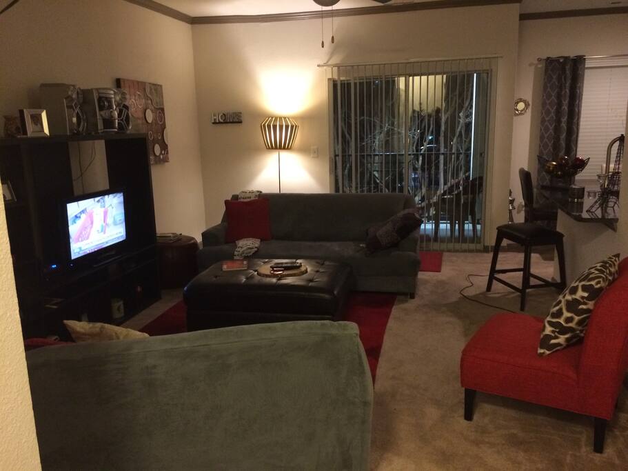 Living Room area and balcony