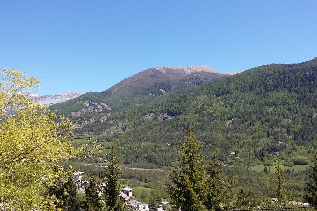 La vue de la terrasse.