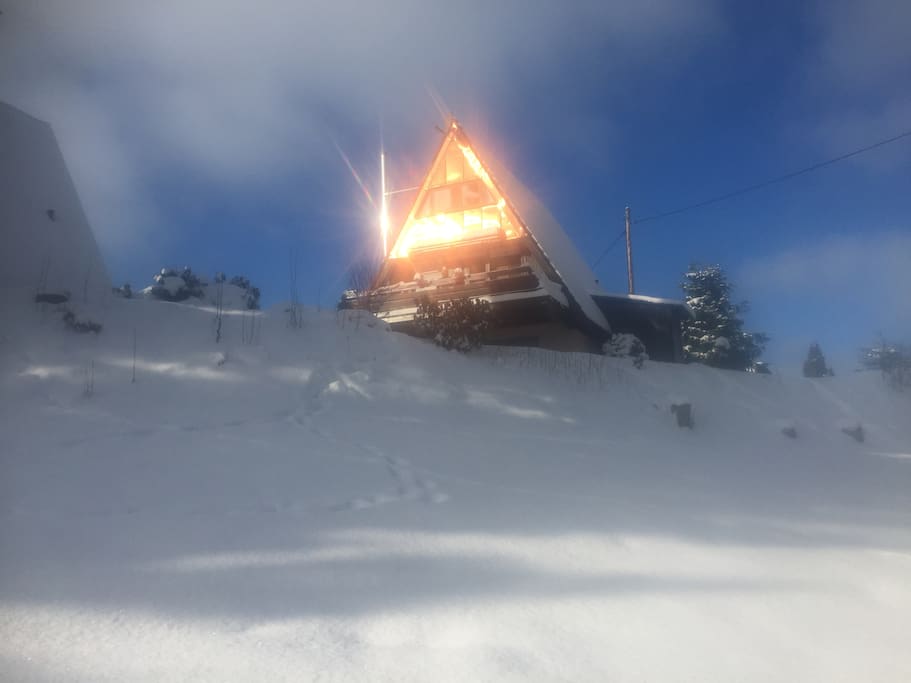Haus im Winter