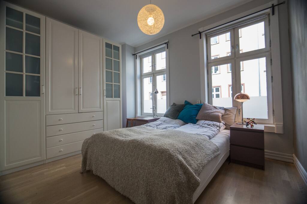 11 sqm bedroom with queen size bed and a big closet