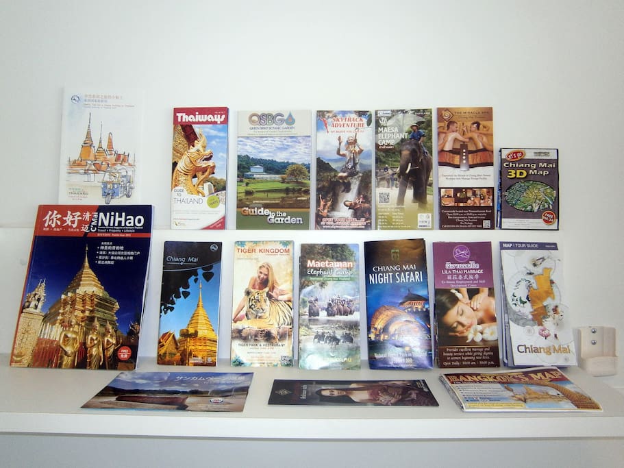 Map, local magazine, tour information.