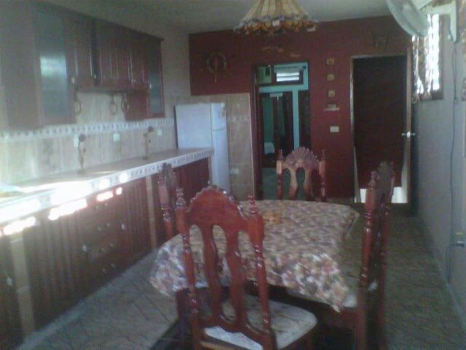 Dining room & kitchen