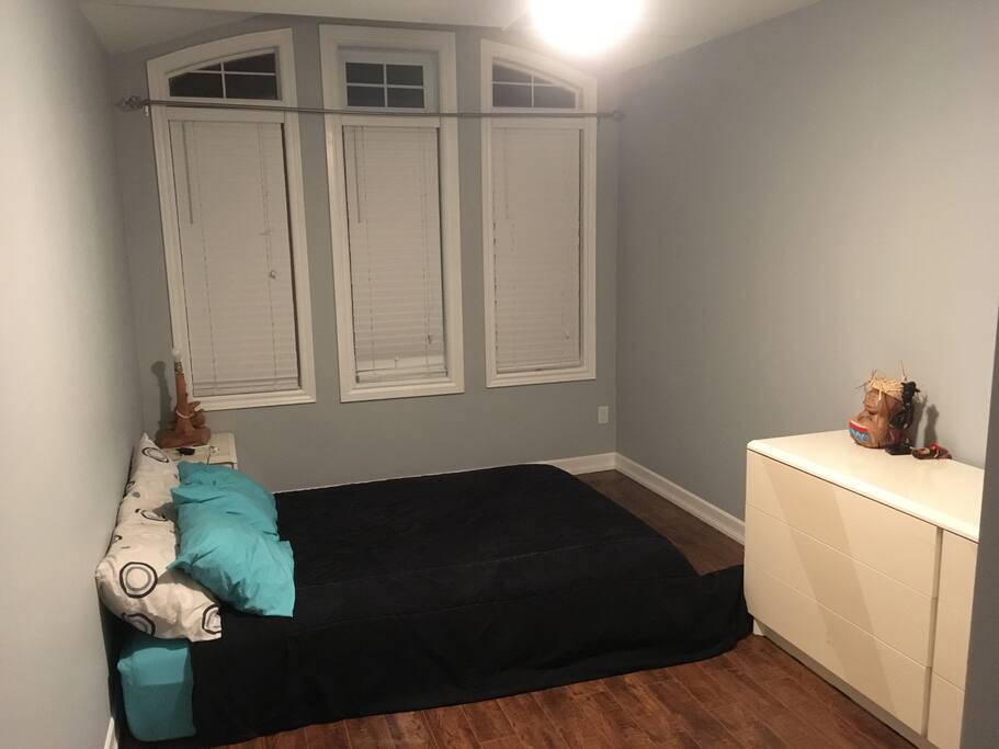 Bedroom 1-- Queen size with memory foam mattress top