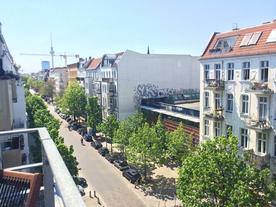 Der Ausblick auf die Winsstraße Richtung Alexanderplatz...