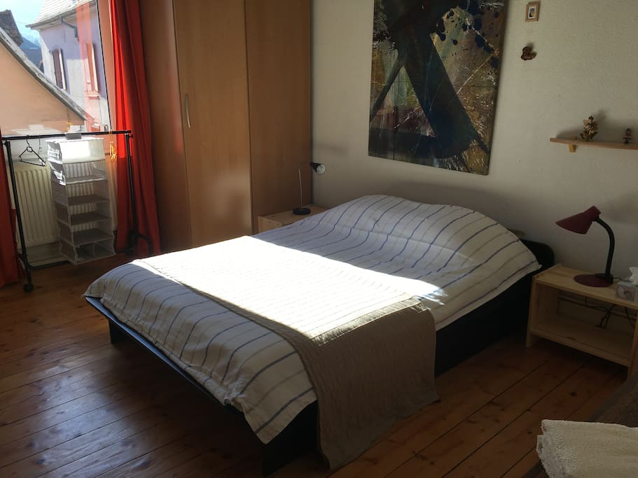 La chambre avec double lit