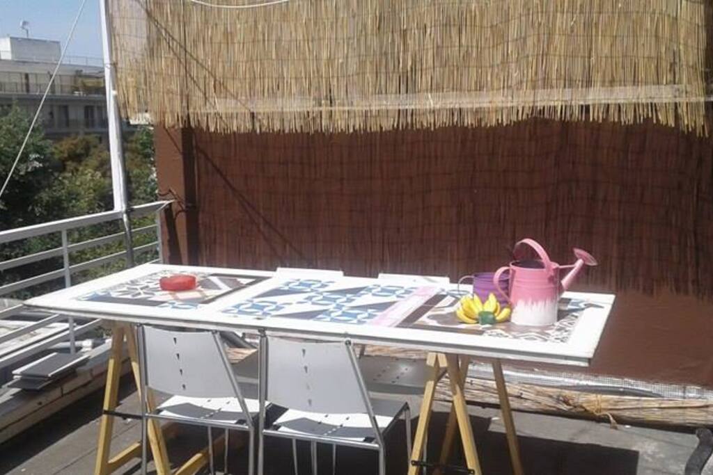 The dining table