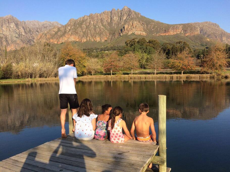 Enjoy a swim in the dam