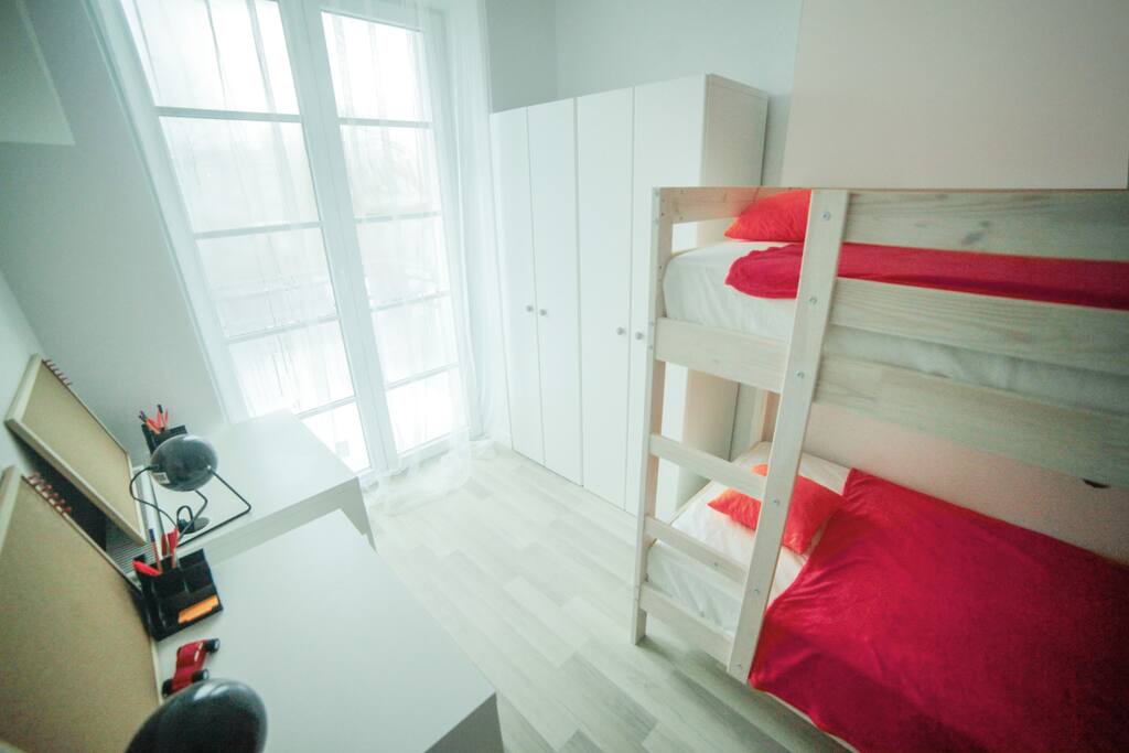 Two tables and wardrobe