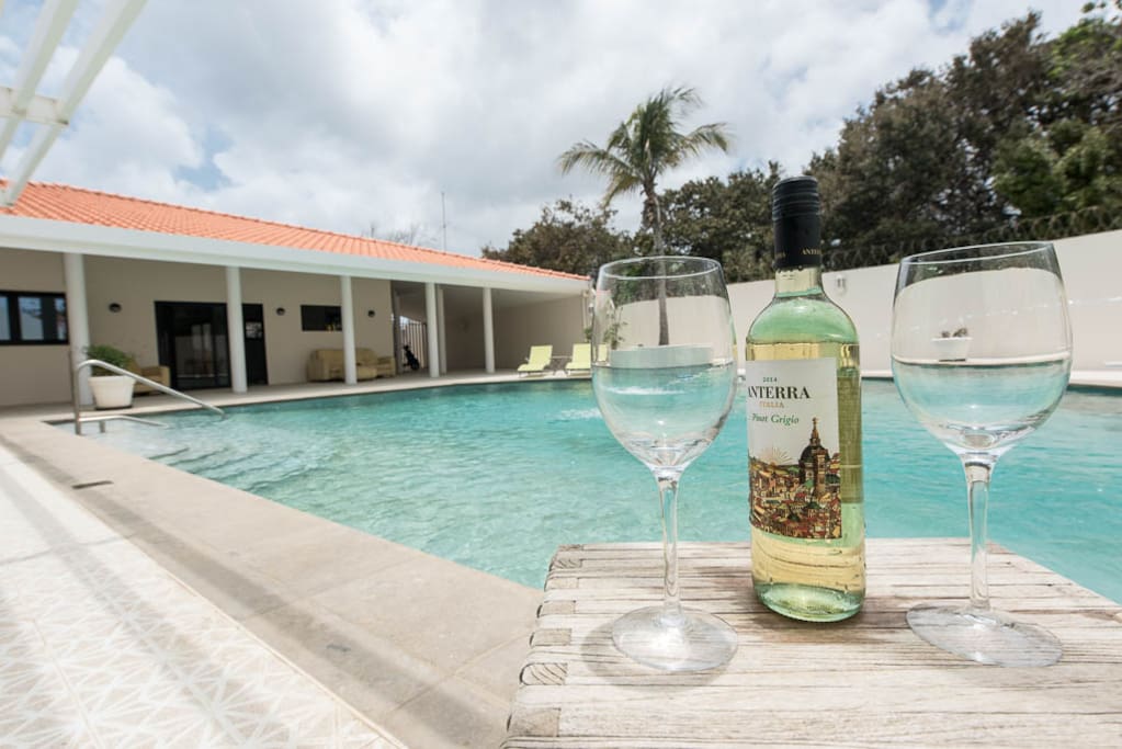 Or just relax at the pool in front of your studio.