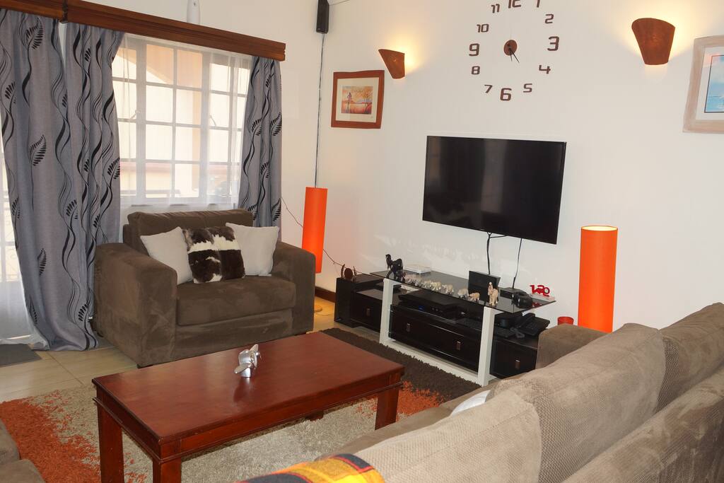 Cozy and comfortable living room for watching TV, chatting and lounging