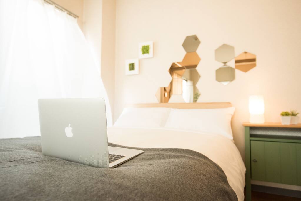 Bed room. Double size bed.