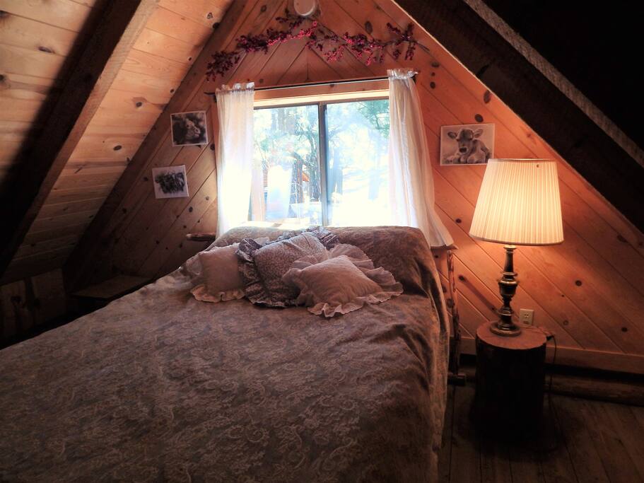 Upstairs sleeping loft