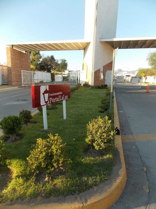 Entrada al fraccionamiento