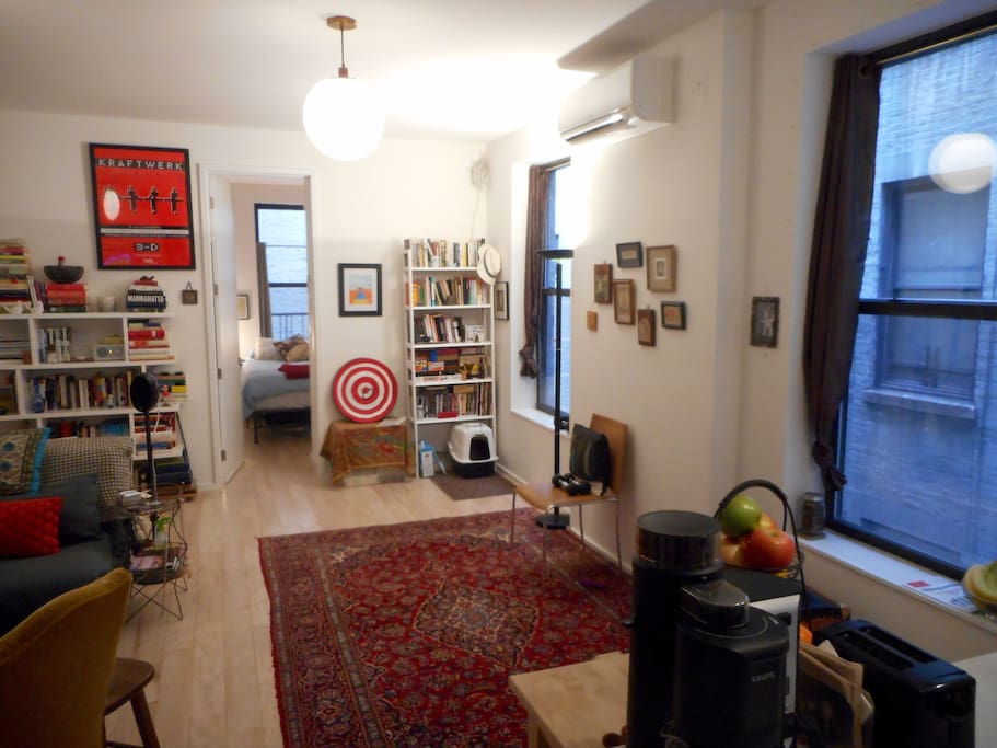 Living and dining area, with a dining table to come shortly.