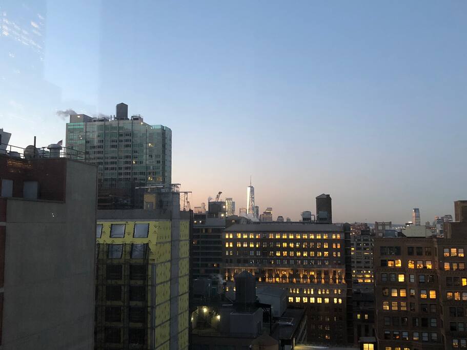 The view from bed