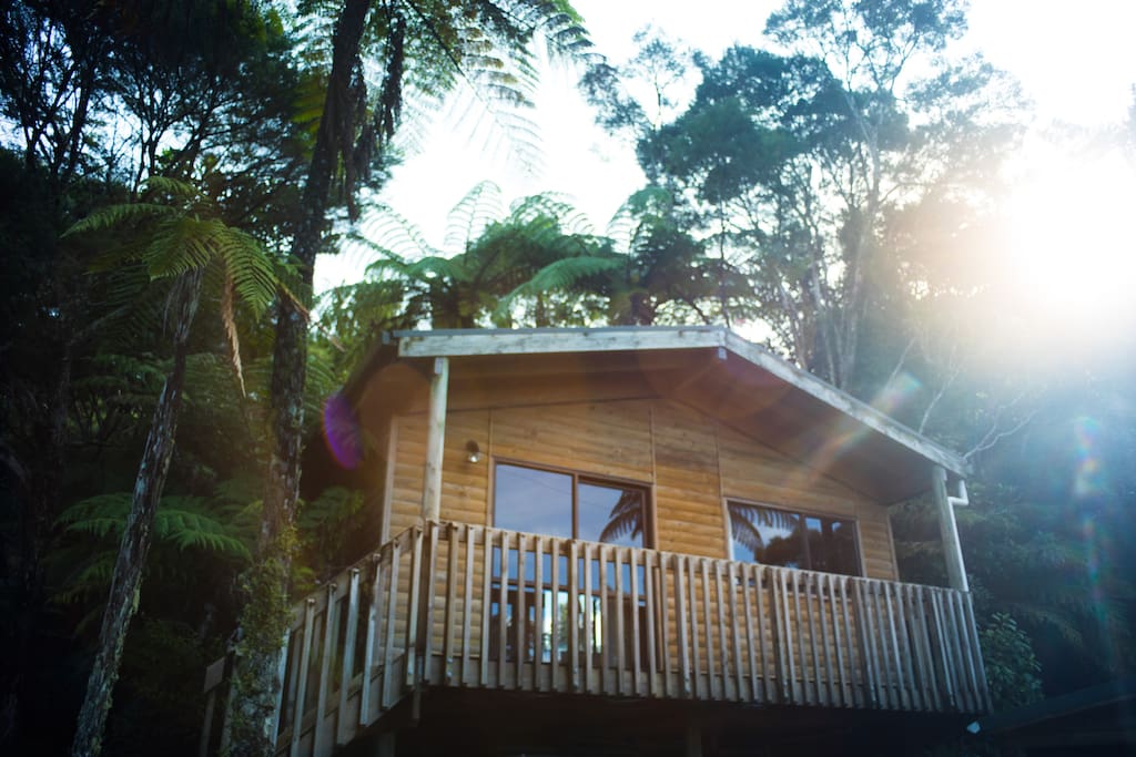Log Cabin In The Misty Mountains Cabins For Rent In Auckland