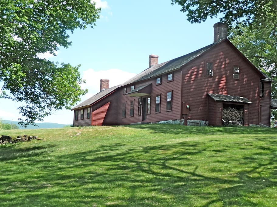 The 18th century farmhouse is beautiful.