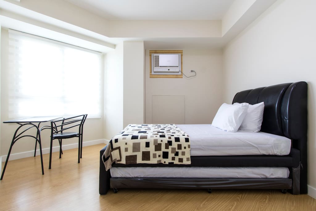 Moderately sized but spacious Bedroom.