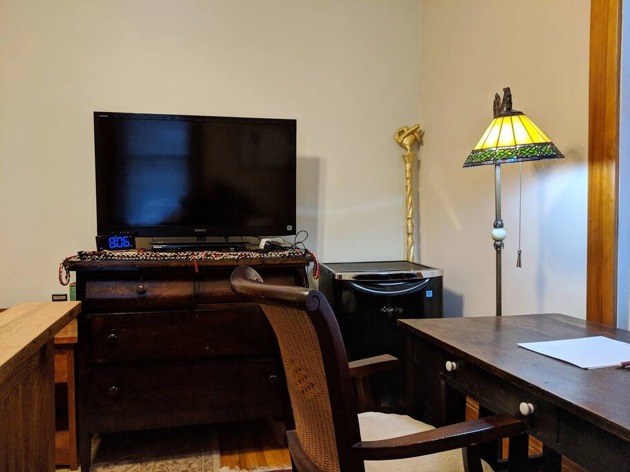 This is your desk in your private room.