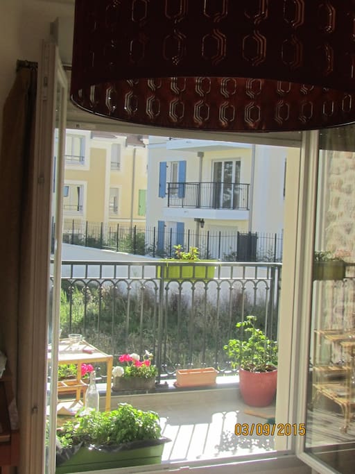 lumineux aux beaux jours, fleurs à arroser en mon absence merci!