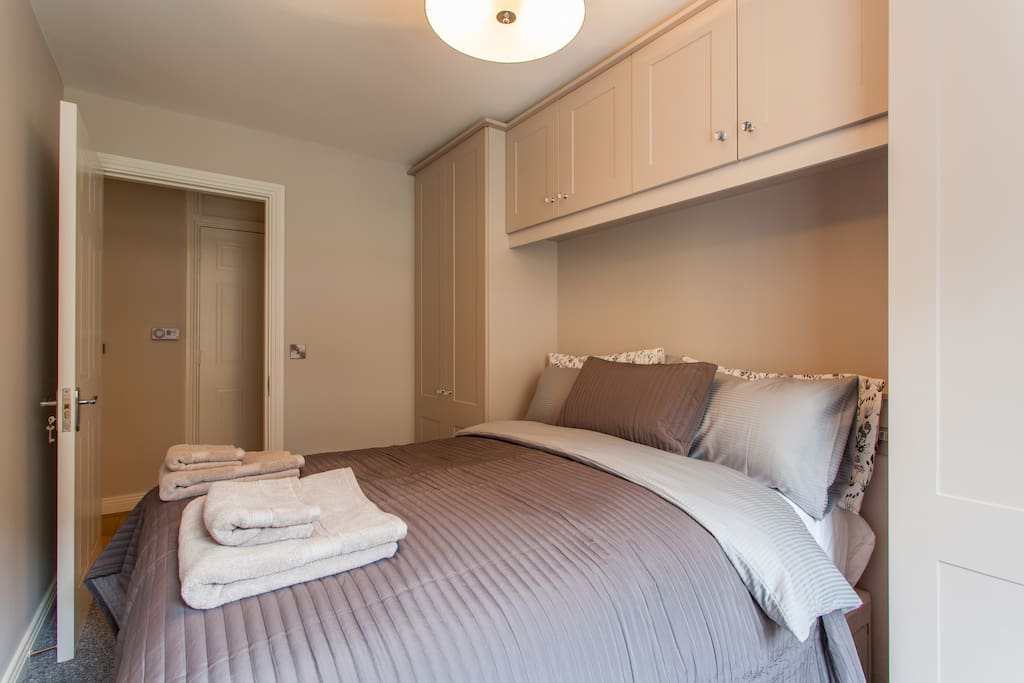 Your own wardrobe by the bed and keys to the bedroom
