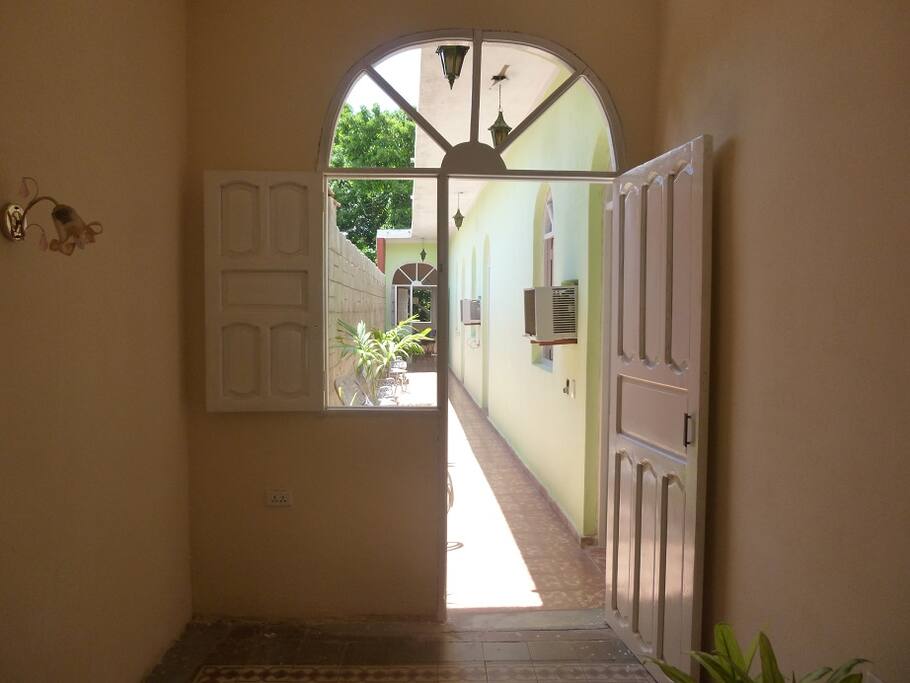 Access to the main hall