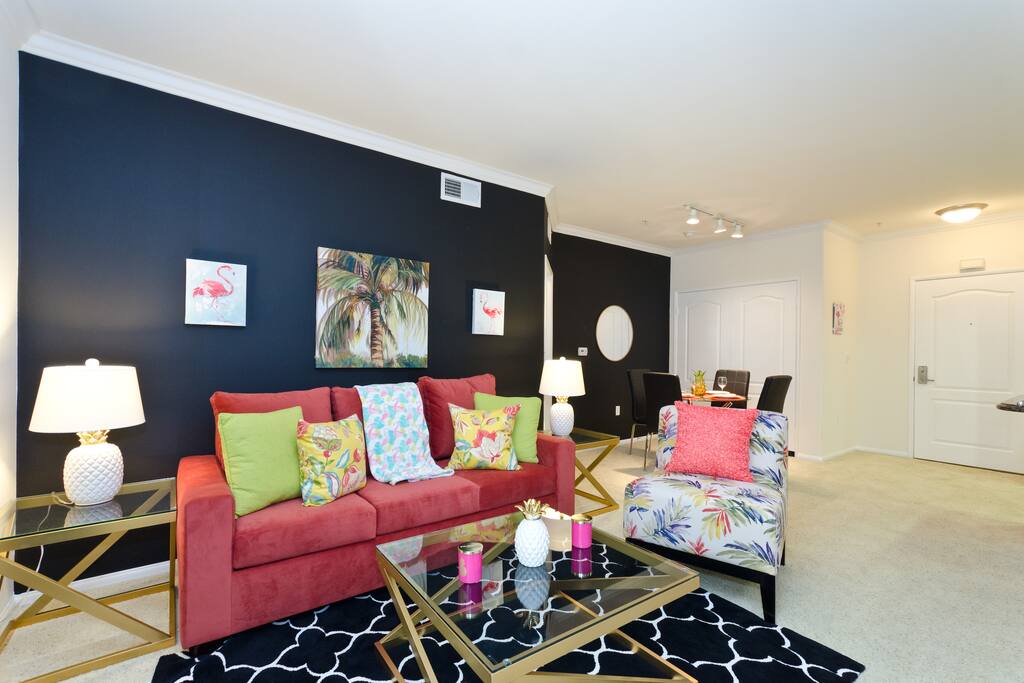 Custom decorated gorgeous living room