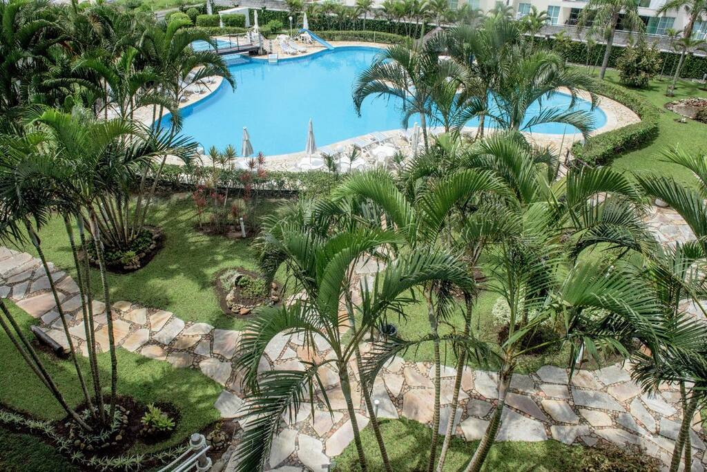 Vista da piscina