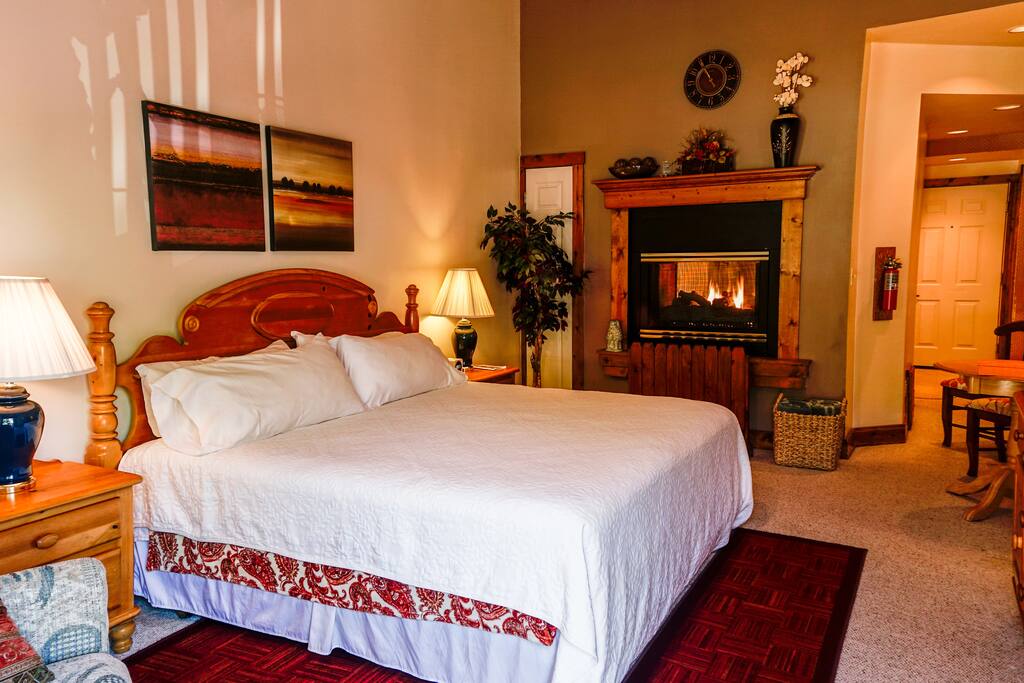 Private Bedroom with Fireplace