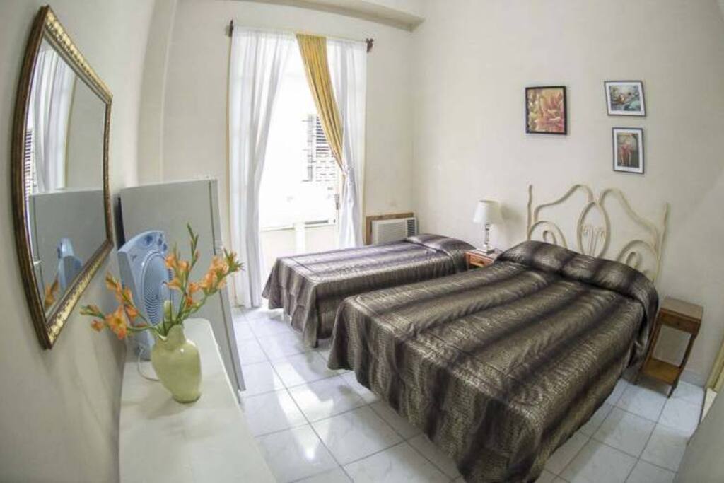 Room with balcony