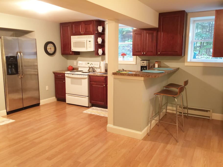 Nicely equipped kitchen
