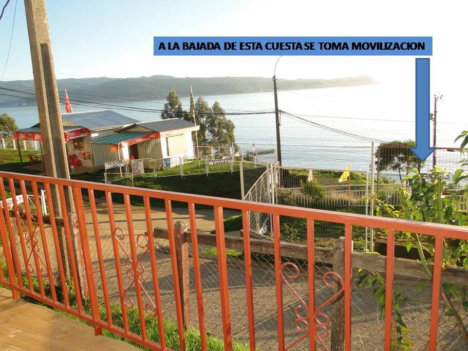 Amplia vista del mar, se puede disfrutar del sonido del mar y el silencio.